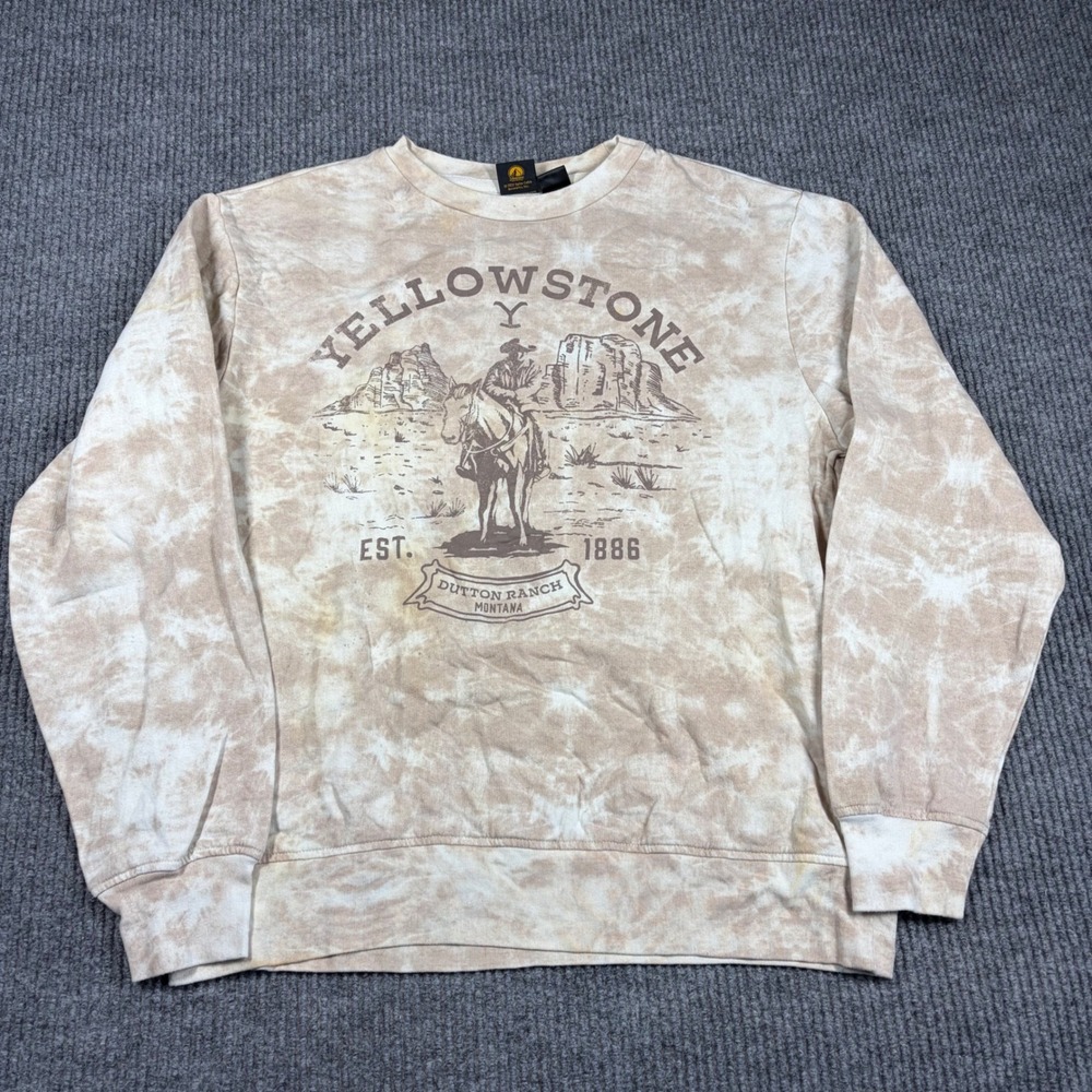 Yellowstone Sweatshirt Women's M Dutton Ranch Montana‎ Tie Dye